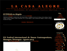 Tablet Screenshot of lacasaalegre.zoomblog.com