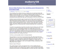 Tablet Screenshot of mulberry108.zoomblog.com