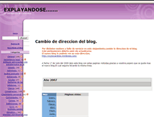 Tablet Screenshot of explayandose.zoomblog.com