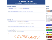 Tablet Screenshot of chistesporkilos.zoomblog.com