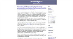 Desktop Screenshot of mulberryx15.zoomblog.com