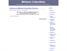 Tablet Screenshot of militariacollectibles.zoomblog.com