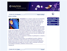 Tablet Screenshot of ensayistas.zoomblog.com