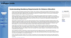 Desktop Screenshot of collegesguide.zoomblog.com