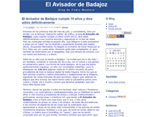 Tablet Screenshot of elavisadordebadajoz.zoomblog.com