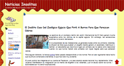 Desktop Screenshot of noticiasinsolitas.zoomblog.com