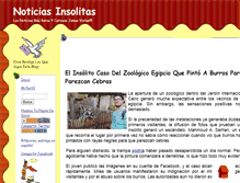 Tablet Screenshot of noticiasinsolitas.zoomblog.com