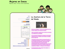 Tablet Screenshot of mujeresendanza.zoomblog.com