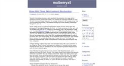 Desktop Screenshot of mulberryx5.zoomblog.com