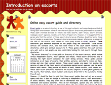 Tablet Screenshot of escortsguide.zoomblog.com