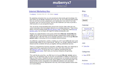 Desktop Screenshot of mulberryx7.zoomblog.com