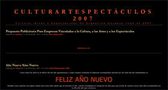 Desktop Screenshot of culturartespectaculos2007.zoomblog.com
