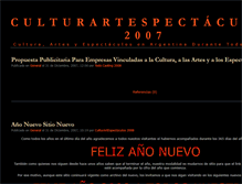 Tablet Screenshot of culturartespectaculos2007.zoomblog.com