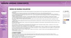 Desktop Screenshot of misionunidad.zoomblog.com