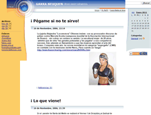 Tablet Screenshot of garraneuquen.zoomblog.com