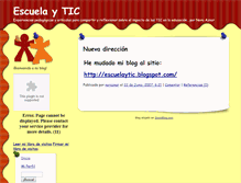 Tablet Screenshot of escuelatic.zoomblog.com