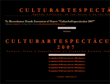 Tablet Screenshot of culturartespectaculos.zoomblog.com