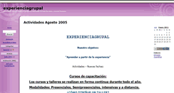 Desktop Screenshot of experienciagrupal.zoomblog.com