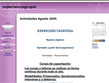 Tablet Screenshot of experienciagrupal.zoomblog.com