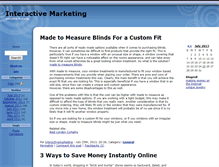 Tablet Screenshot of interactivemarketing.zoomblog.com