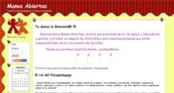 Desktop Screenshot of manosabiertas.zoomblog.com