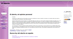 Desktop Screenshot of noalaborto.zoomblog.com
