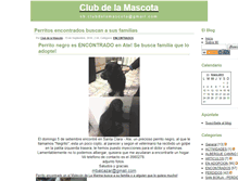 Tablet Screenshot of clubdelamascota.zoomblog.com