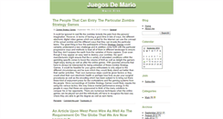 Desktop Screenshot of juegosdemariobros1.zoomblog.com