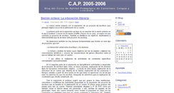Desktop Screenshot of caplengua.zoomblog.com