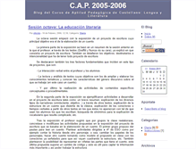 Tablet Screenshot of caplengua.zoomblog.com