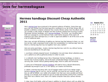 Tablet Screenshot of hermesbagsasa.zoomblog.com