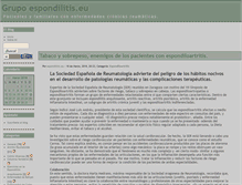 Tablet Screenshot of espondilitis.zoomblog.com