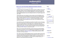 Desktop Screenshot of mulberry823.zoomblog.com