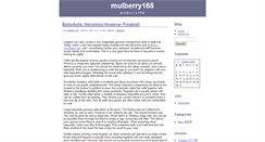 Desktop Screenshot of mulberry168.zoomblog.com